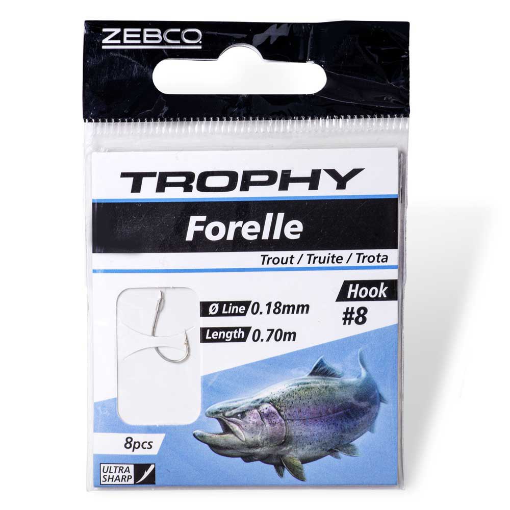 Купить Zebco 4575004 Trophy Trout Связанные Крючки Белая Silver 4  7ft.ru в интернет магазине Семь Футов