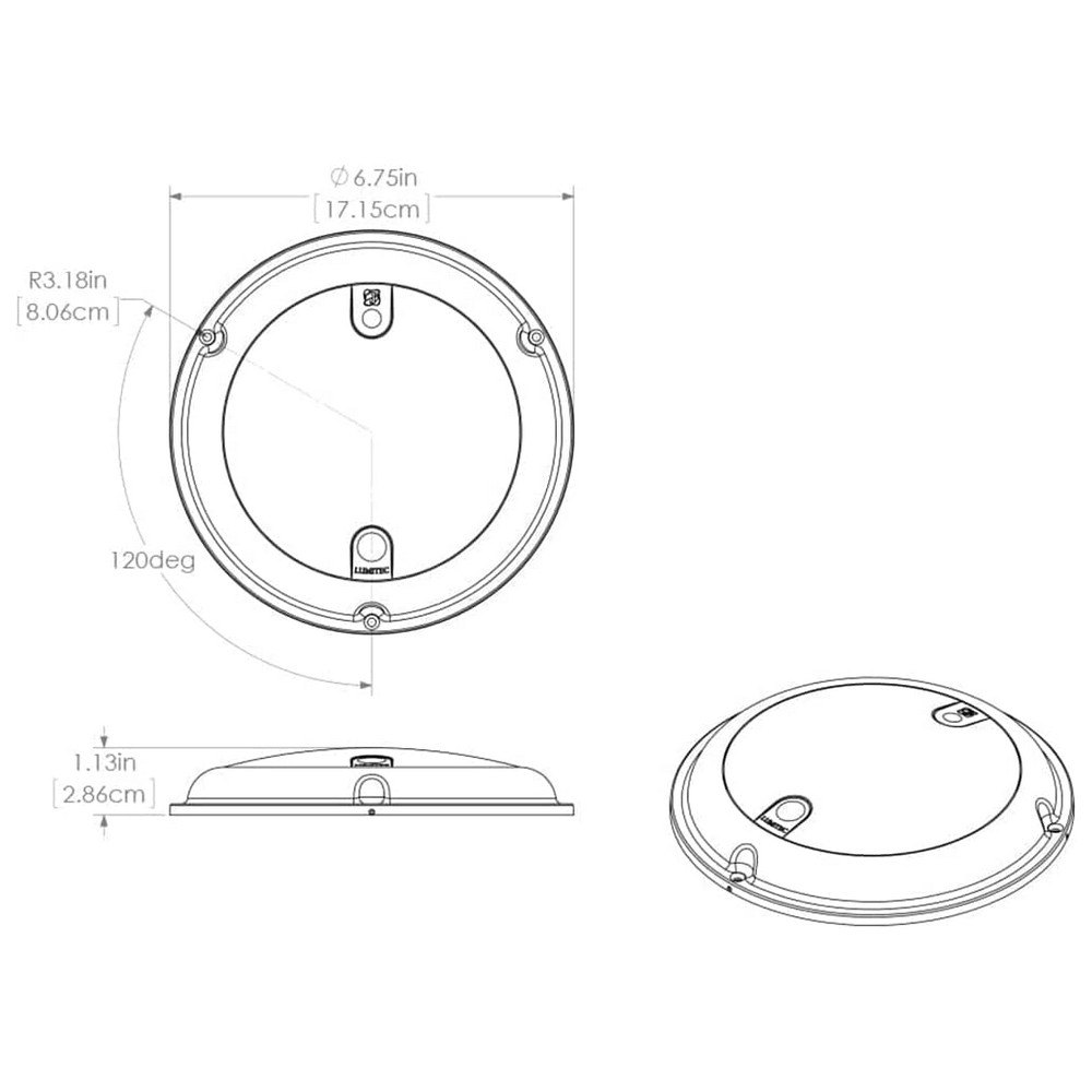 Купить Lumitec 451-101097 Touchdome Белый/синий светодиод Серебристый Silver/White 410 mAh 12V  7ft.ru в интернет магазине Семь Футов