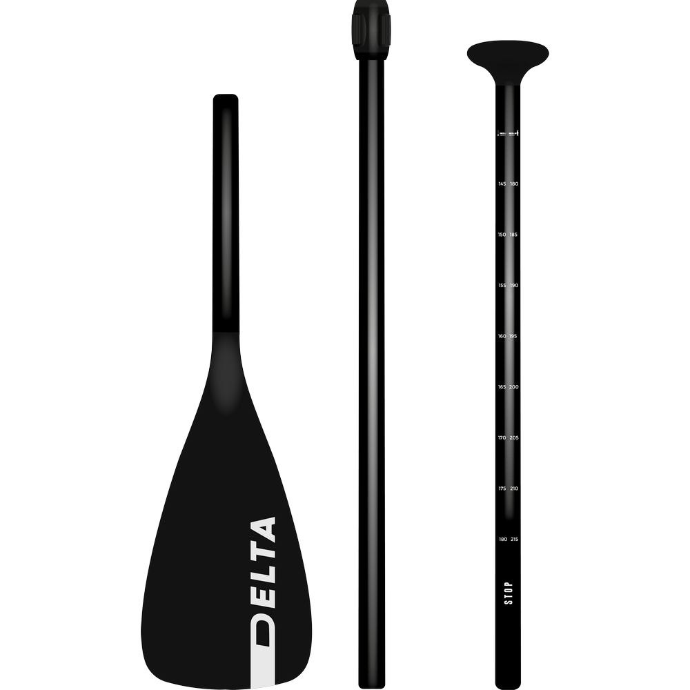 Купить Delta sup DEPA4020 0 Весло 3 Разделы Черный  Black 170-215 cm  7ft.ru в интернет магазине Семь Футов