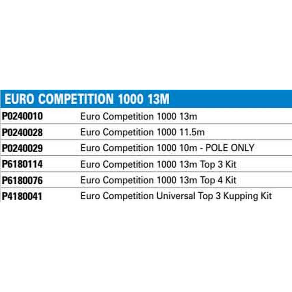 Купить Preston innovations P6180076 Competition 1000 Top 4 13.00 M Комплект Серебристый Grey 7ft.ru в интернет магазине Семь Футов