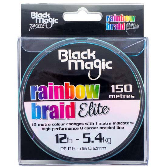 Купить Black magic BRBOW16 Радужная коса Elite 150 M Голубой Multicolour 0.140 mm  7ft.ru в интернет магазине Семь Футов