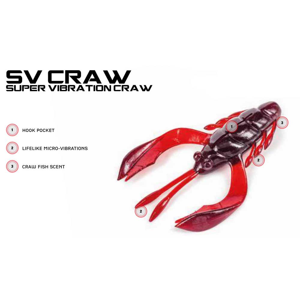 Купить Molix SVC3.5-169 Super Vibration Craw Magnum 89 Mm 5 Единицы Многоцветный 169 Electric Purple 7ft.ru в интернет магазине Семь Футов