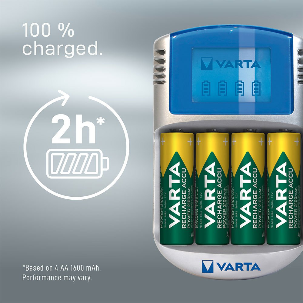 Купить Varta 38643 ЖК-зарядное устройство 12V USB+4 2600mAh Mignon AA Серебристый Black 7ft.ru в интернет магазине Семь Футов