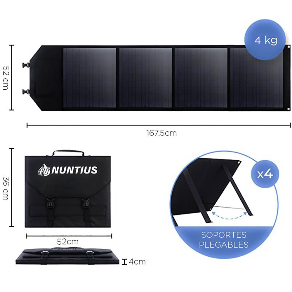 Купить Nuntius S-012012 Solar Панель 120 Вт Черный  Black 7ft.ru в интернет магазине Семь Футов