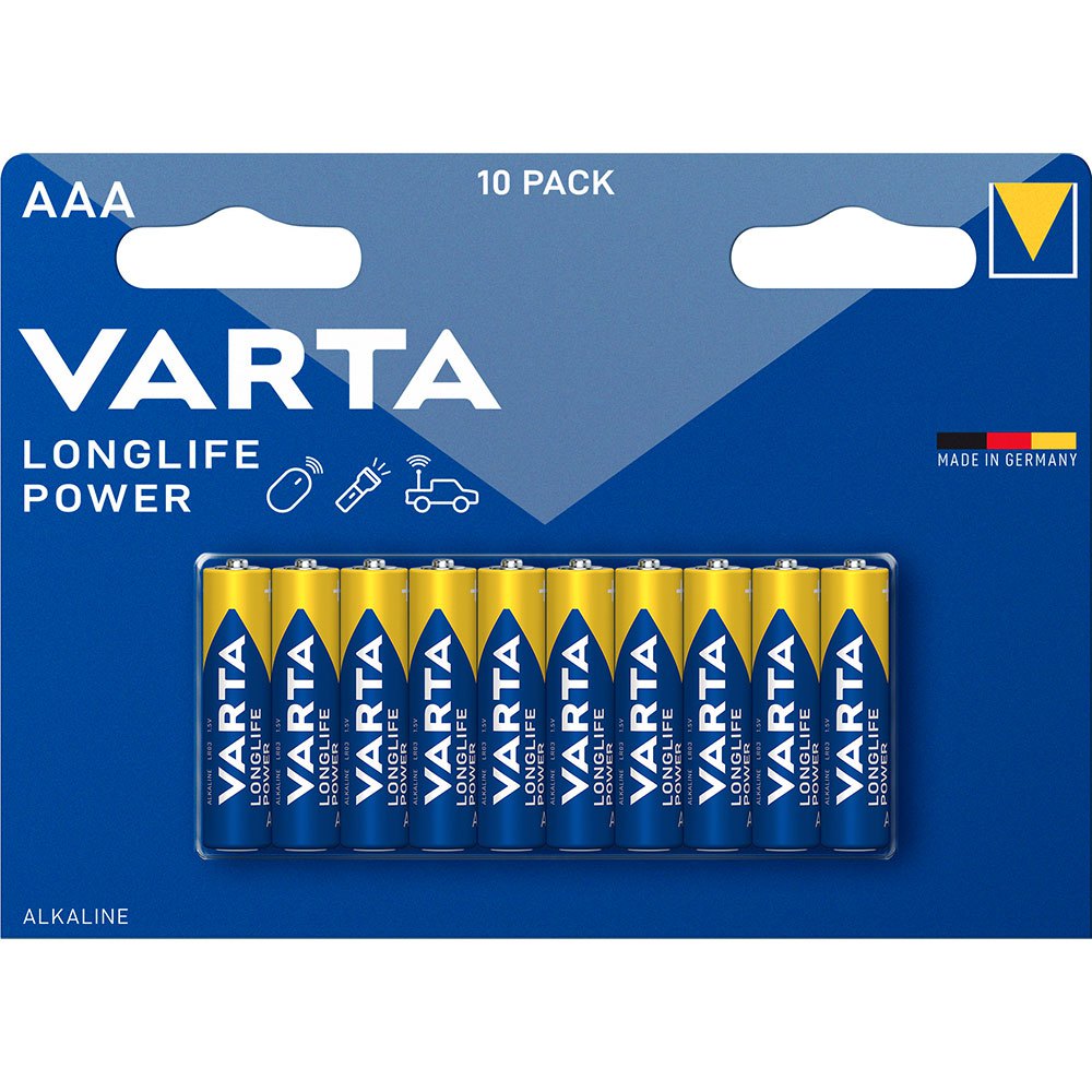 Купить Varta 38607 1x10 Longlife Power Micro AAA LR03 Аккумуляторы Голубой Blue 7ft.ru в интернет магазине Семь Футов