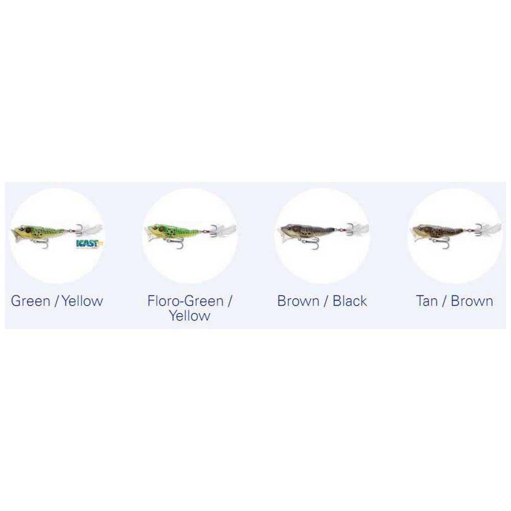 Купить Live target FGP75T512 Frog Floating Поппер 75 mm 14g Золотистый Floroscent Green / Yellow 7ft.ru в интернет магазине Семь Футов