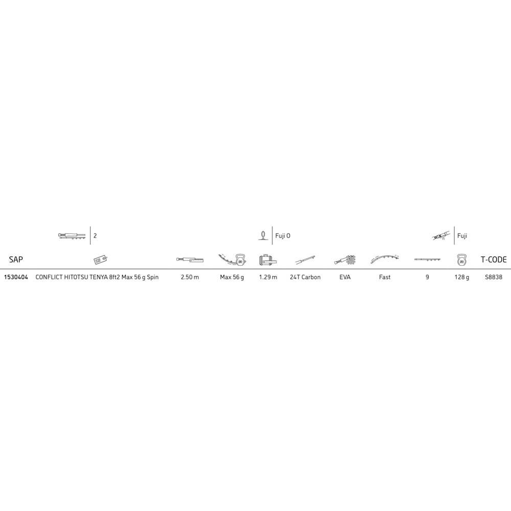 Купить PENN 1530404 Conflict Tenya Спиннинговая Удочка Черный Black 2.50 m  7ft.ru в интернет магазине Семь Футов