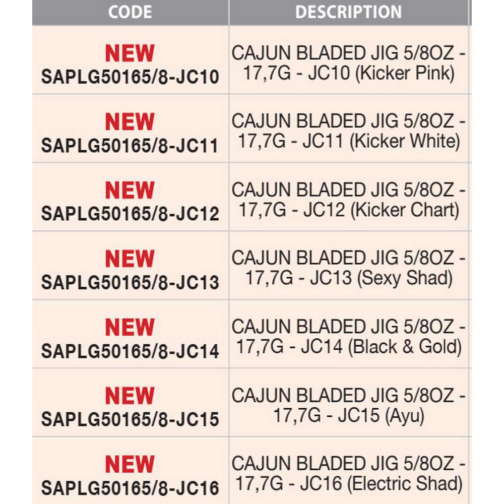 Купить Sakura SAPLG50165/8-JC18 Cajun Bladed Болтун 18g Многоцветный JC18 7ft.ru в интернет магазине Семь Футов