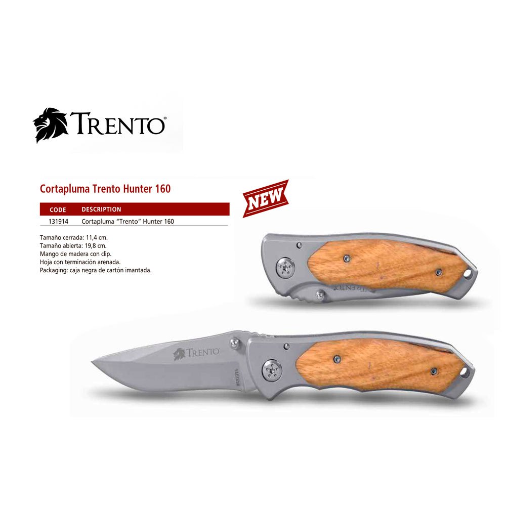 Купить Trento 131914 Hunter 160 Карманный нож Золотистый Light Brown 7ft.ru в интернет магазине Семь Футов