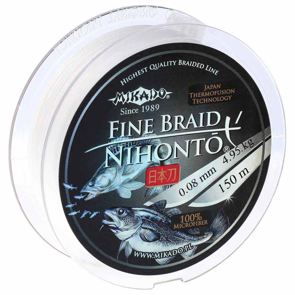 Купить Mikado Z19W-035 Nihonto Fine Плетеная леска 150 м Белая White 0.350 mm  7ft.ru в интернет магазине Семь Футов