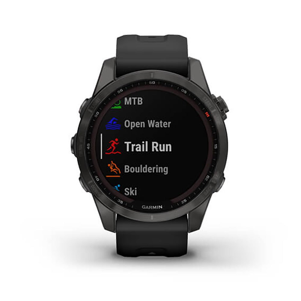 Купить Garmin 010-02539-25 Fenix 7S Sapphire Solar Часы Черный  Carbon Grey DLC / Black 7ft.ru в интернет магазине Семь Футов