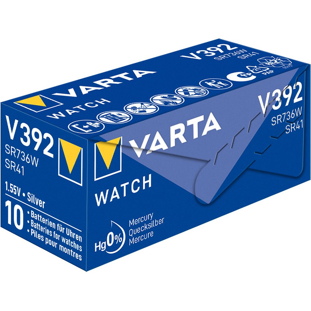 Купить Varta 0392101111 1 Chron V 392 Аккумуляторы с высоким разрядом Серебристый Silver 7ft.ru в интернет магазине Семь Футов