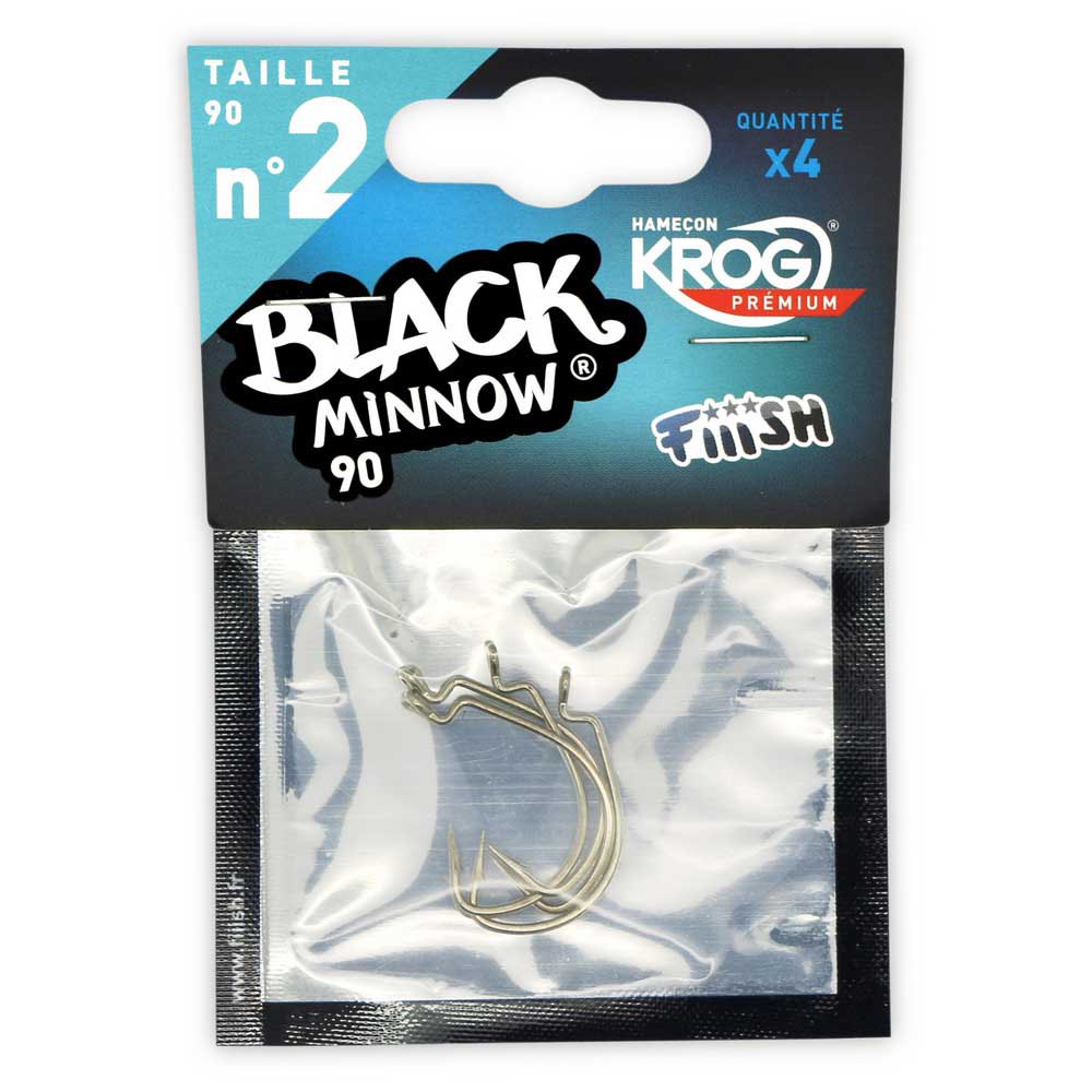 Купить Fiiish BM210 Black Minnow Krog Premium VMC Техасский Крюк 4 единицы измерения Серебристый Silver 5  7ft.ru в интернет магазине Семь Футов