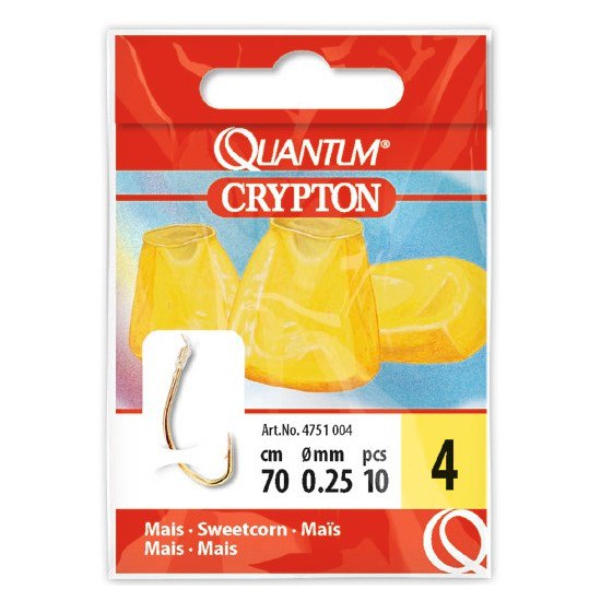 Купить Quantum fishing 4751014 Crypton Maize 0.140 Mm Связанные Крючки Золотистый Gold 14  7ft.ru в интернет магазине Семь Футов