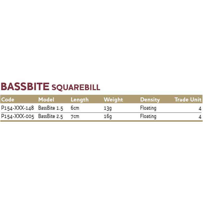 Купить Воблер для рыбалки Westin BassBite Squarebill P154-568-148 Fire Craw 60мм 13гр погружение на 1-2м из ABS-пластика и углеродистой стали 7ft.ru в интернет магазине Семь Футов