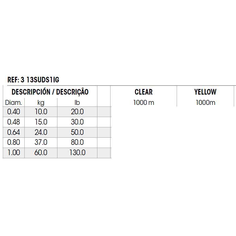 Купить Sufix 13SUDS1IG080006F4I Ultra Supreme IGFA 1000 M линия Желтый  Yellow 0.800 mm  7ft.ru в интернет магазине Семь Футов