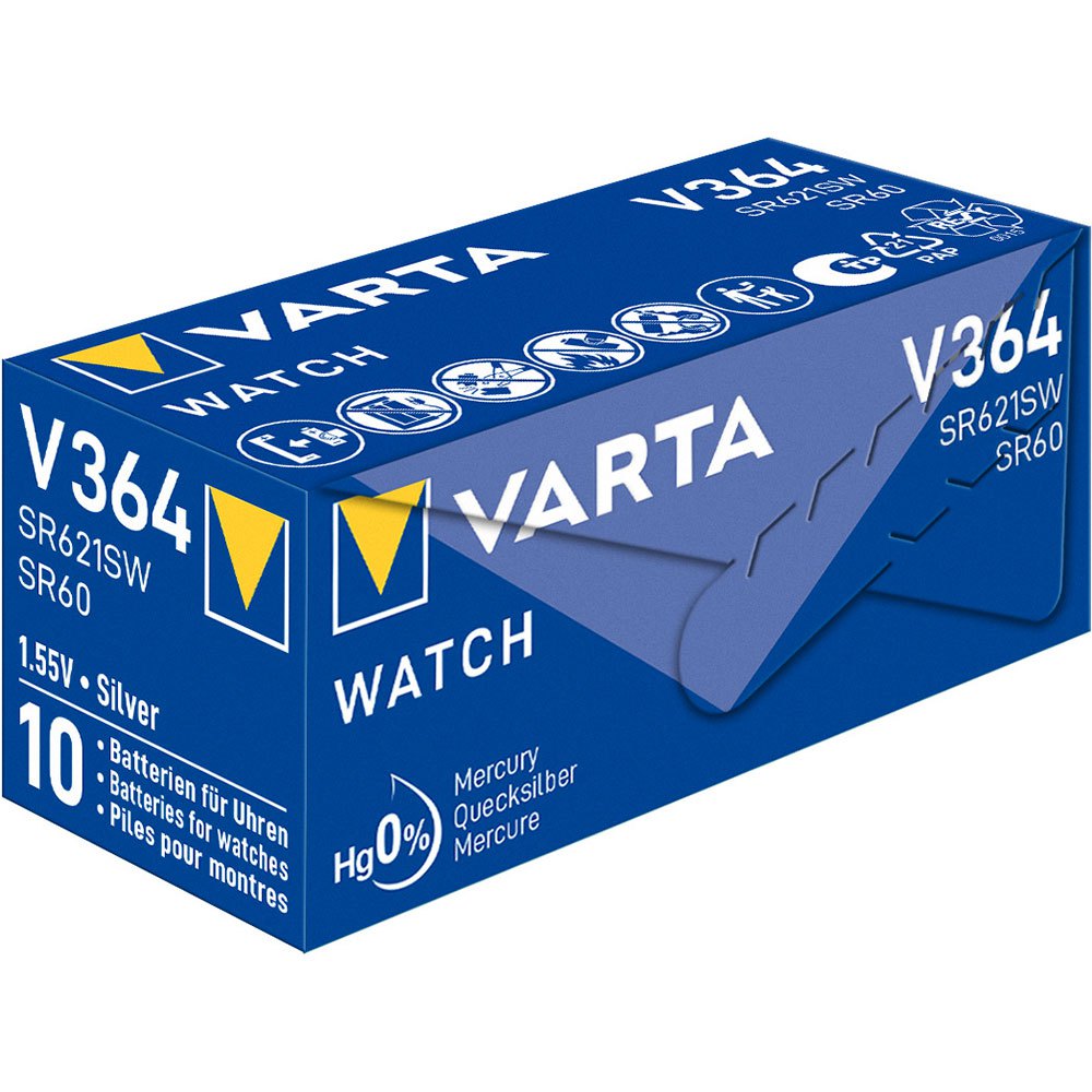 Купить Varta 0364101111 1 Chron V 364 Аккумуляторы Серебристый Silver 7ft.ru в интернет магазине Семь Футов