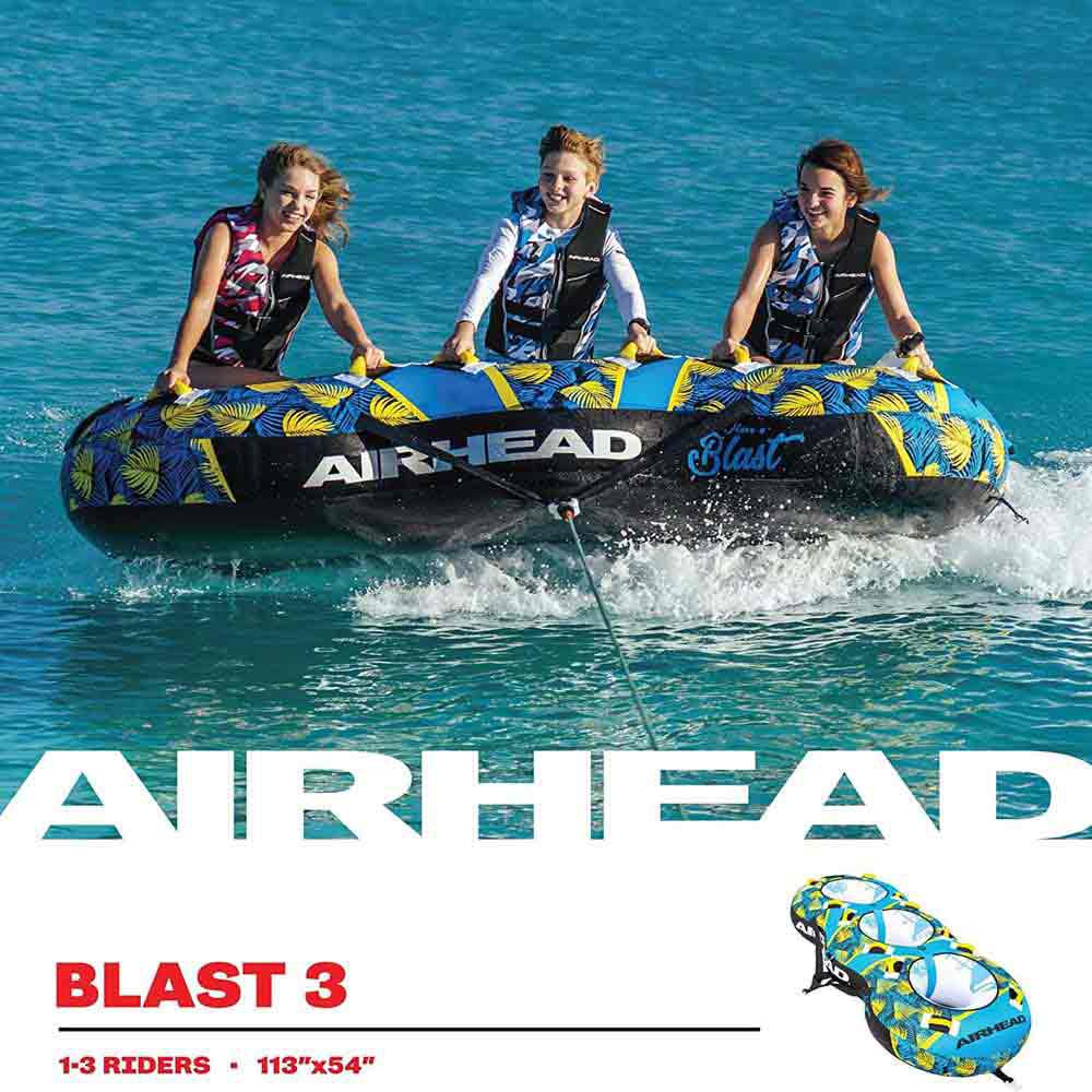 Купить Airhead 253-AHBL32 Blast Буксируемый Голубой  Multicolour 3 Places  7ft.ru в интернет магазине Семь Футов