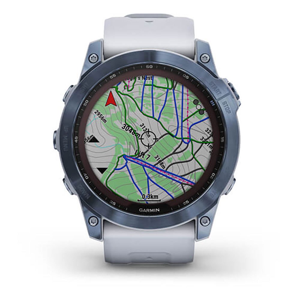 Купить Garmin 010-02541-15 Fenix 7X Sapphire Solar Часы Белая  Mineral Blue Titanium / Whitestone 7ft.ru в интернет магазине Семь Футов