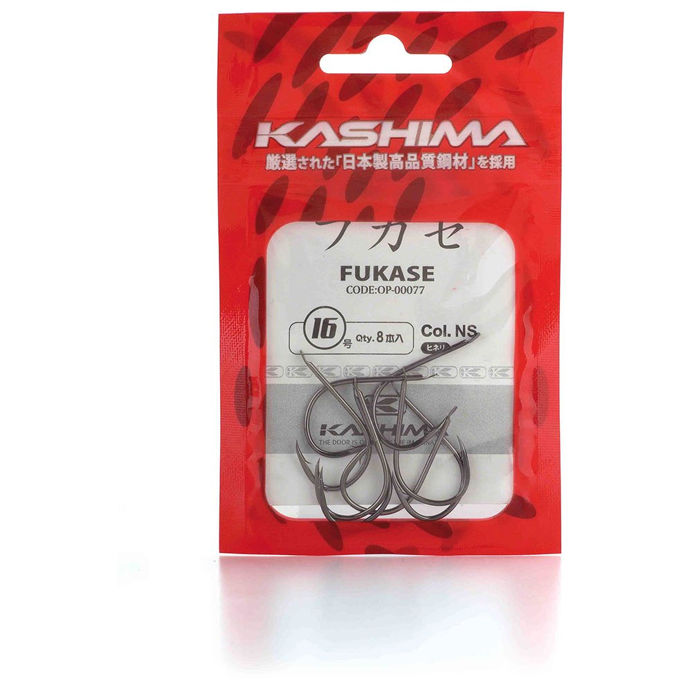 Купить Kashima 011461 Fukase OP-77 Зубчатый Крюк Черный Black Nickel 18  7ft.ru в интернет магазине Семь Футов