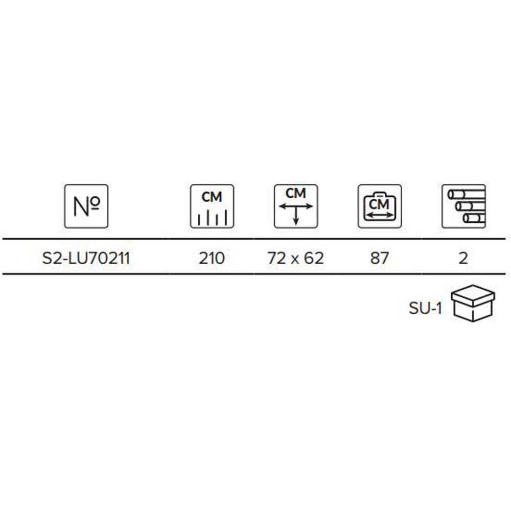 Купить Mikado S2-LU70211 S2-LU70211 Посадочная Сеть Серый Grey 210 cm  7ft.ru в интернет магазине Семь Футов