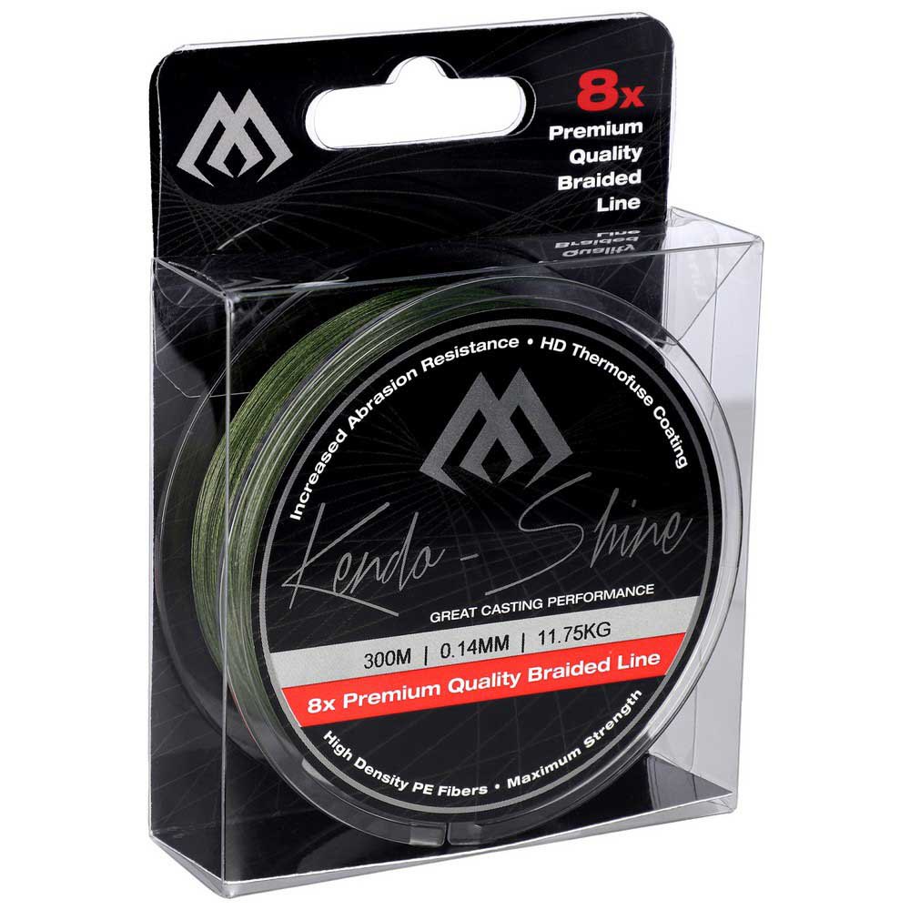 Купить Mikado ZKS00G-300-014 Kendo Shine Плетеная леска 300 м Зеленый Green 0.140 mm  7ft.ru в интернет магазине Семь Футов