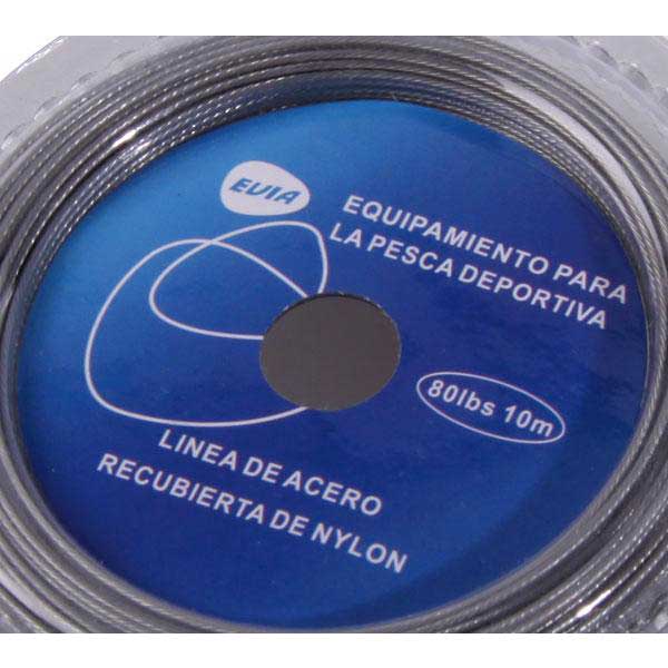 Купить Evia LCA1010 Steel&Nylon Cable 10 M Линия Серый  Grey 10 Lbs  7ft.ru в интернет магазине Семь Футов