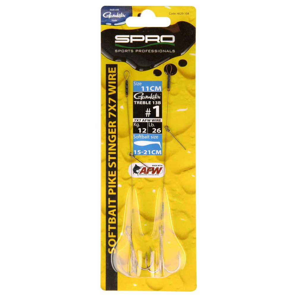 Купить SPRO 004629-00104-00000-00 Softbait Pike 11 Cm Связанные Крючки Серебристый Silver 1  7ft.ru в интернет магазине Семь Футов