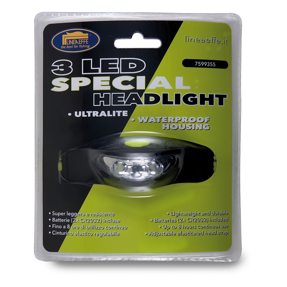 Купить Lineaeffe 7599355 3 LED Special Headlamp Зеленый  Black / Green 7ft.ru в интернет магазине Семь Футов