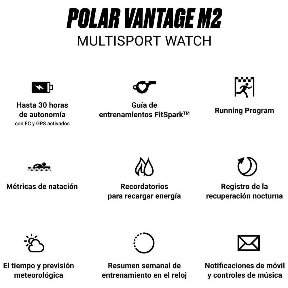 Купить Polar 90085161 Vantage M2 Часы Бежевый  Gold / Champagne S-L  7ft.ru в интернет магазине Семь Футов