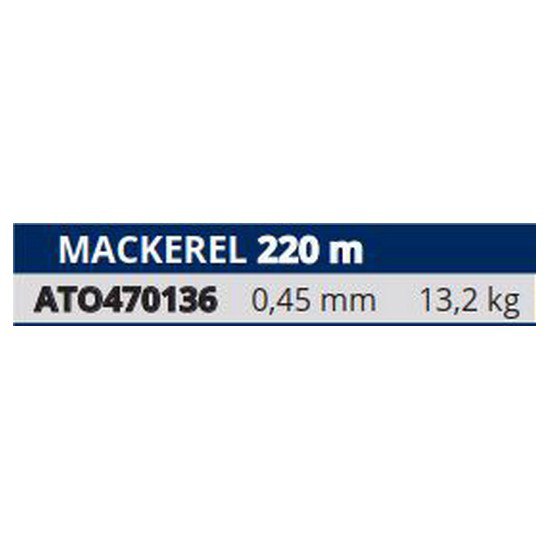 Купить Tortue ATO470136 Mackerel Мононить 220 M Бесцветный Clear 0.450 mm  7ft.ru в интернет магазине Семь Футов