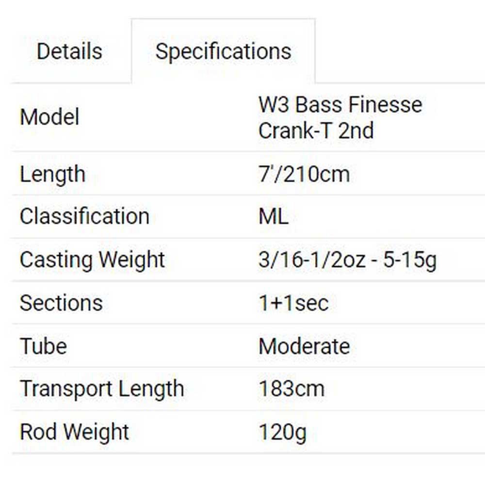 Купить Westin W352-0711-M W3 Bass Finesse Спиннинговая Удочка Серый Grey 2.13 m  7ft.ru в интернет магазине Семь Футов