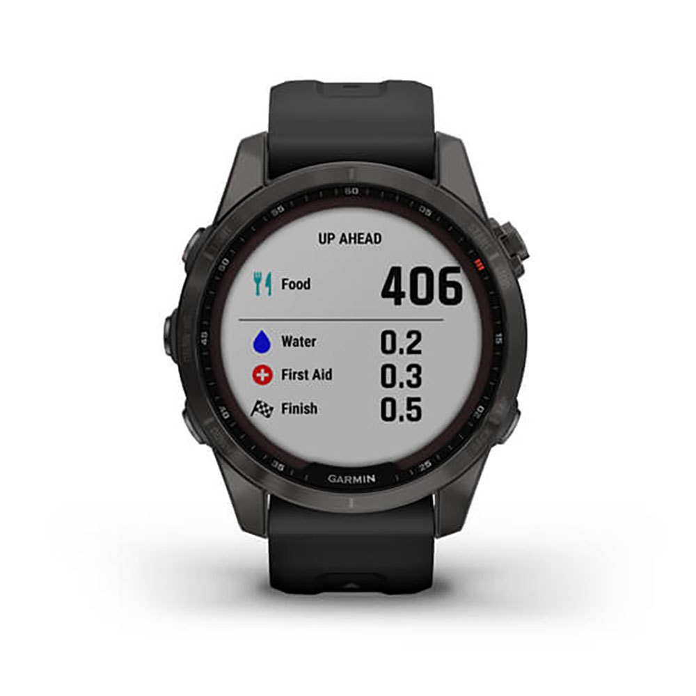 Купить Garmin 010-02539-25 Fenix 7S Sapphire Solar Часы Черный  Carbon Grey DLC / Black 7ft.ru в интернет магазине Семь Футов