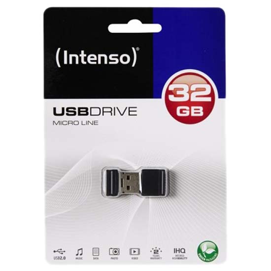 Купить Intenso 3500480 Micro Line 32GB Флешка Черный  Black 32 GB  7ft.ru в интернет магазине Семь Футов