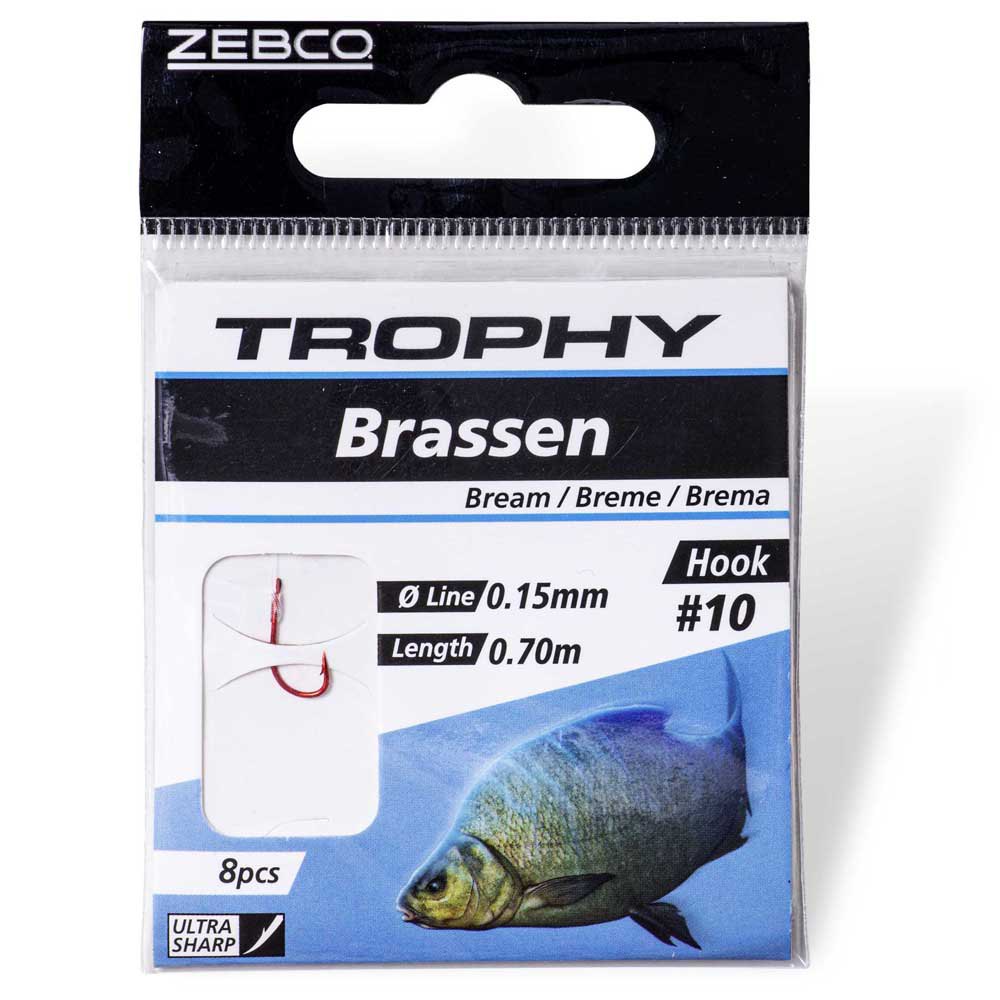 Купить Zebco 4570012 Trophy Bream Связанные Крючки Белая Red 12  7ft.ru в интернет магазине Семь Футов