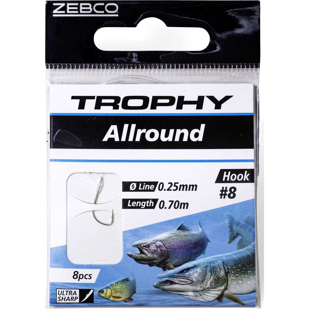 Купить Zebco 4578004 Trophy Allround Связанные Крючки Бесцветный Silver 4  7ft.ru в интернет магазине Семь Футов