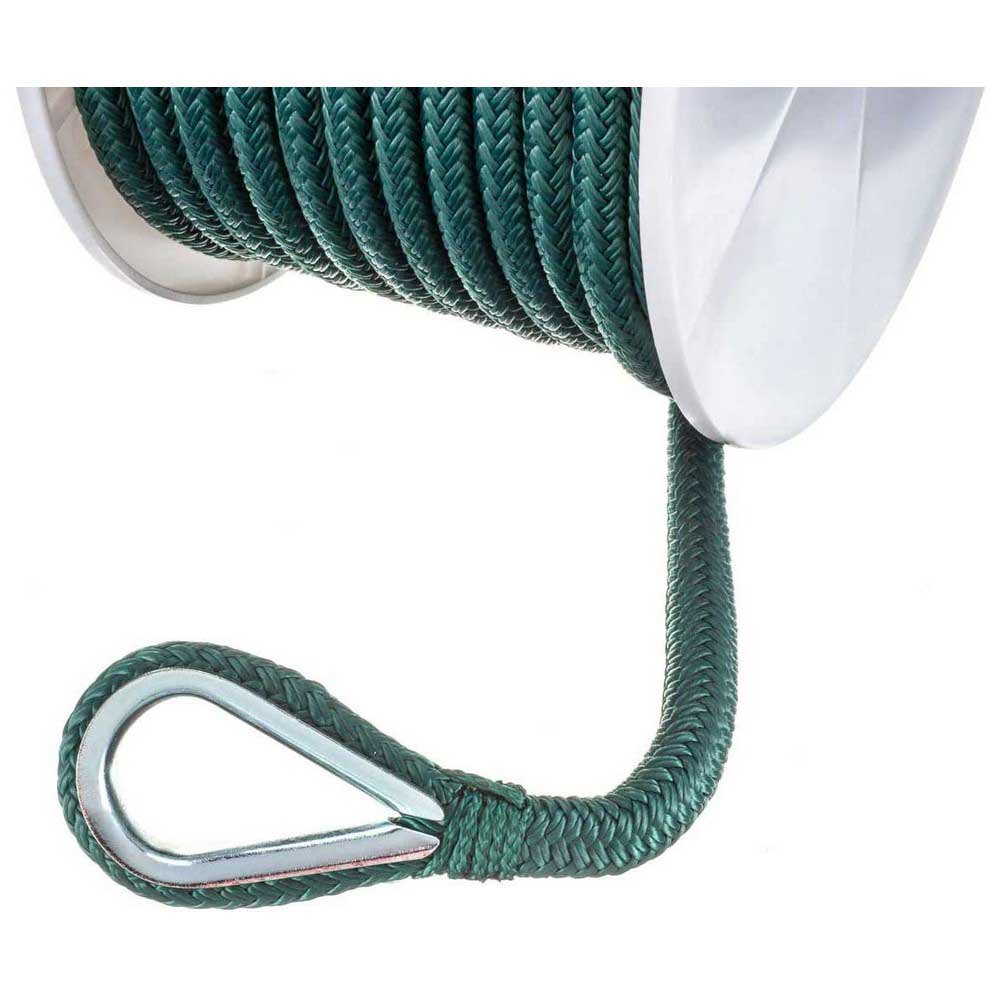 Купить Seachoice 50-42181 Nylon Анкерная веревка с двойной оплеткой 30.5 m Зеленый Forest Green 3/8´´  7ft.ru в интернет магазине Семь Футов
