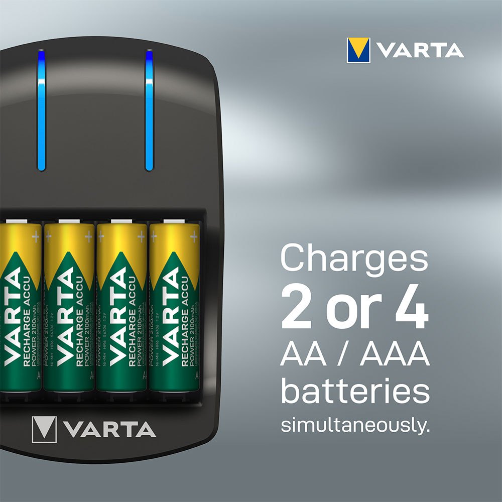 Купить Varta 38661 Plug 4x 2100mAh Mignon AA Аккумуляторы Черный Black 7ft.ru в интернет магазине Семь Футов