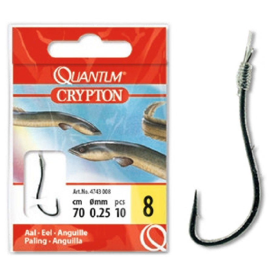 Купить Quantum fishing 4743006 Crypton Eel 0.280 Mm Связанные Крючки Черный Nickel 6  7ft.ru в интернет магазине Семь Футов