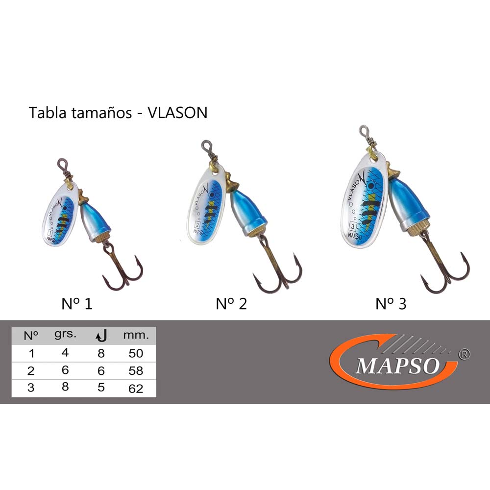 Купить Mapso PVL3O Vlason 62 Mm 8g Vlason 62 Mm 8g 5 единицы измерения Золотистый O 62 mm (8 g)  7ft.ru в интернет магазине Семь Футов
