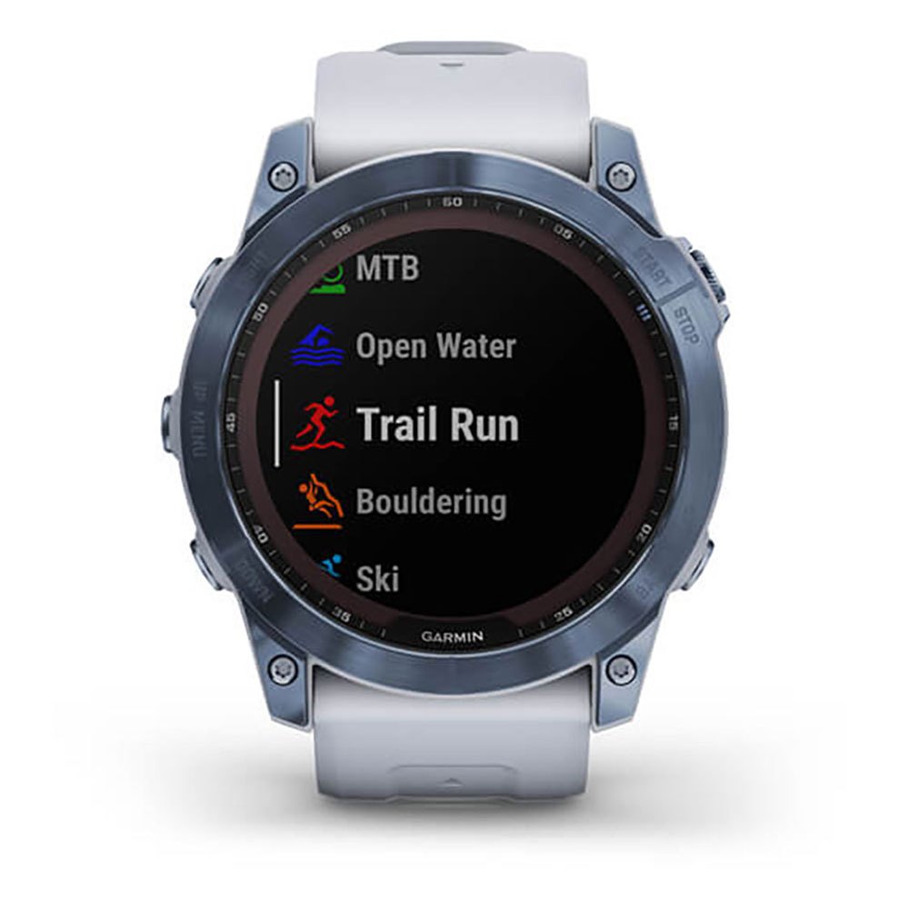 Купить Garmin 010-02541-15 Fenix 7X Sapphire Solar Часы Белая  Mineral Blue Titanium / Whitestone 7ft.ru в интернет магазине Семь Футов