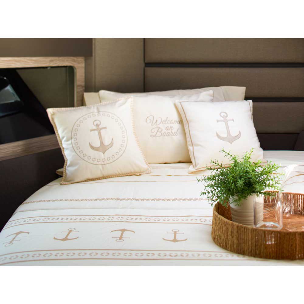 Купить Набор подушек с наполнителем Marine Business Santorini 53727 400x400мм 2шт из светло-бежевого хлопка 7ft.ru в интернет магазине Семь Футов