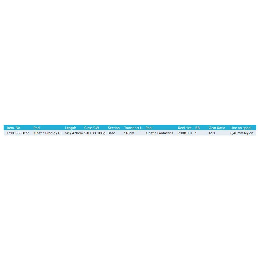 Купить Kinetic C119-056-027 Prodigy CL Комбо для серфинга Голубой Blue / Black 4.27 m  7ft.ru в интернет магазине Семь Футов