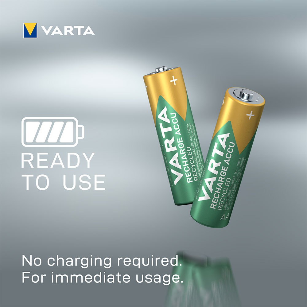 Купить Varta 38639 Переработанный 2100mAh AA Mignon Аккумуляторы Зеленый Silver 7ft.ru в интернет магазине Семь Футов