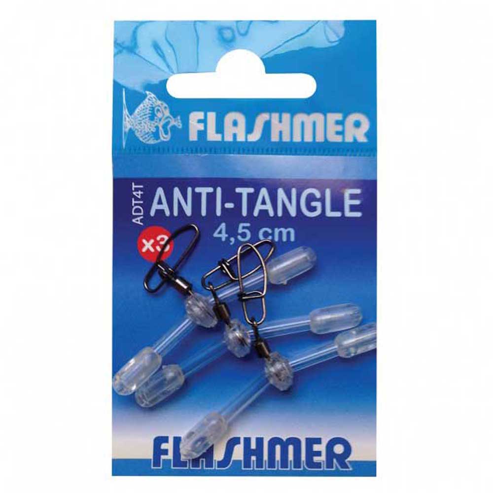 Купить Flashmer ADT4T Anti-Tangle Трубка Серый  Clear 4.5 cm  7ft.ru в интернет магазине Семь Футов