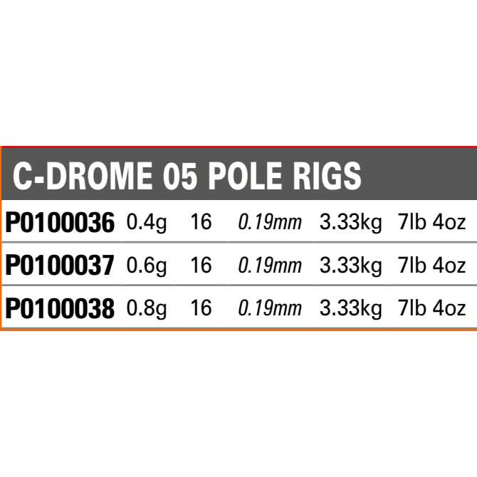 Купить C-Drome P0100037 05 Pole Rig Плавать Оранжевый  Orange / Black 0.60 g  7ft.ru в интернет магазине Семь Футов