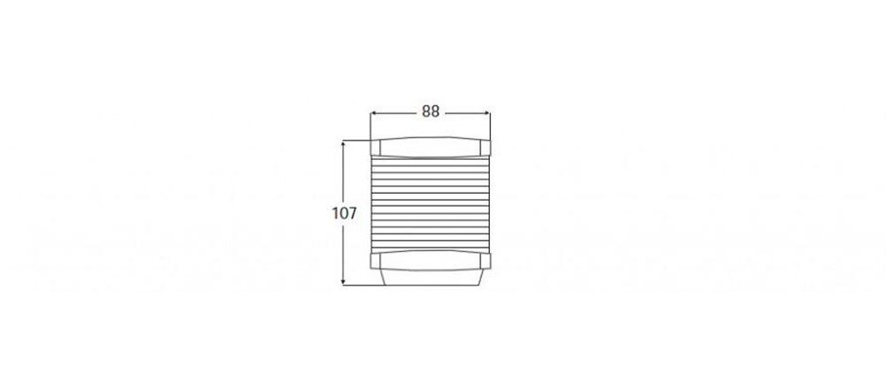 Купить Hella marine 4025434 2984 12V 25W 360° Красный свет Серебристый Black 7ft.ru в интернет магазине Семь Футов