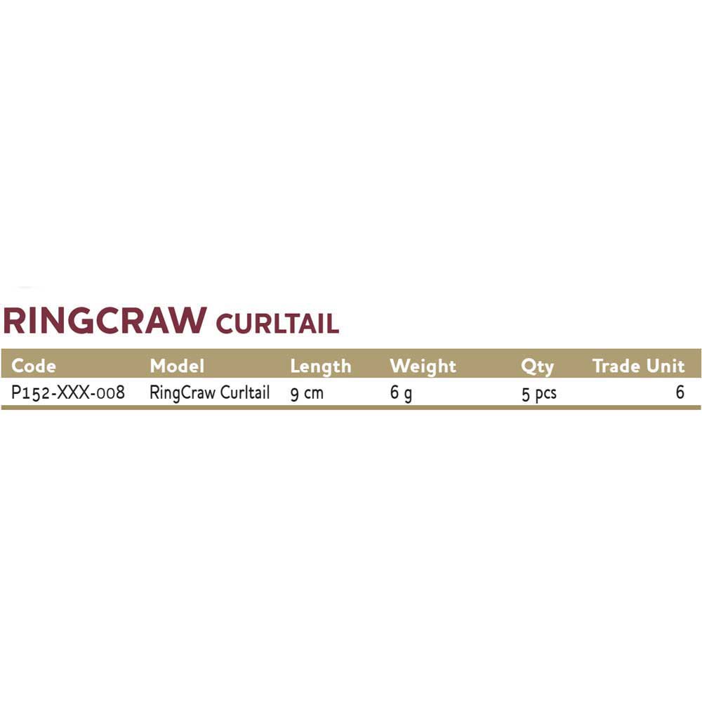 Купить Westin P152-562-008 Ringcraw Curltail 90 Mm 6g Черный  UV Craw 7ft.ru в интернет магазине Семь Футов