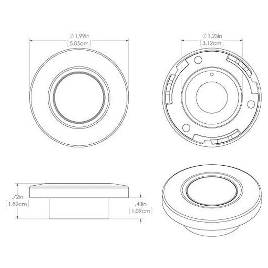 Купить Lumitec 451-112503 Orbit Белый светодиодный свет Белая Brushed 360 mAh 12V  7ft.ru в интернет магазине Семь Футов