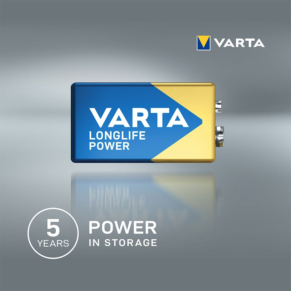 Купить Varta 38434 Longlife Power Alcaline 9V Аккумуляторы Голубой Blue 7ft.ru в интернет магазине Семь Футов